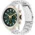 TOMMY HILFIGER Lars Multifunction Green Dial 46mm Two Tone Gold Stainless Steel Bracelet 1710651 - 1