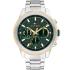 TOMMY HILFIGER Lars Multifunction Green Dial 46mm Two Tone Gold Stainless Steel Bracelet 1710651 - 0