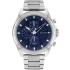 TOMMY HILFIGER Jax Multifunction Blue Dial 44mm Silver Stainless Steel Bracelet 1710656 - 0