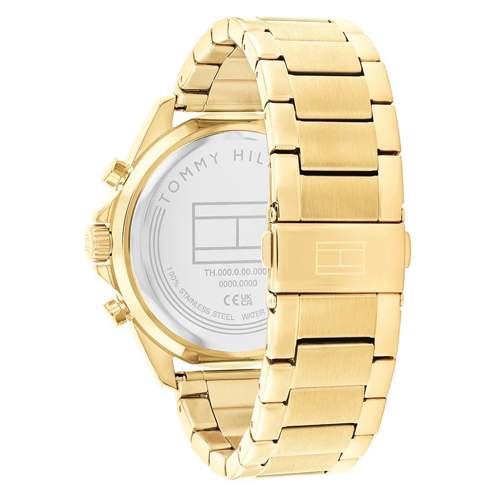 TOMMY HILFIGER Jax Multifunction Black Dial 44mm Gold Stainless Steel Bracelet 1710658