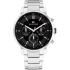 TOMMY HILFIGER Tyson Multifunction Black Dial 44mm Silver Stainless Steel Bracelet 1710667 - 0