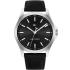 TOMMY HILFIGER Bruce Black Dial 43mm Silver Stainless Steel Black Leather Strap 1710668 - 0