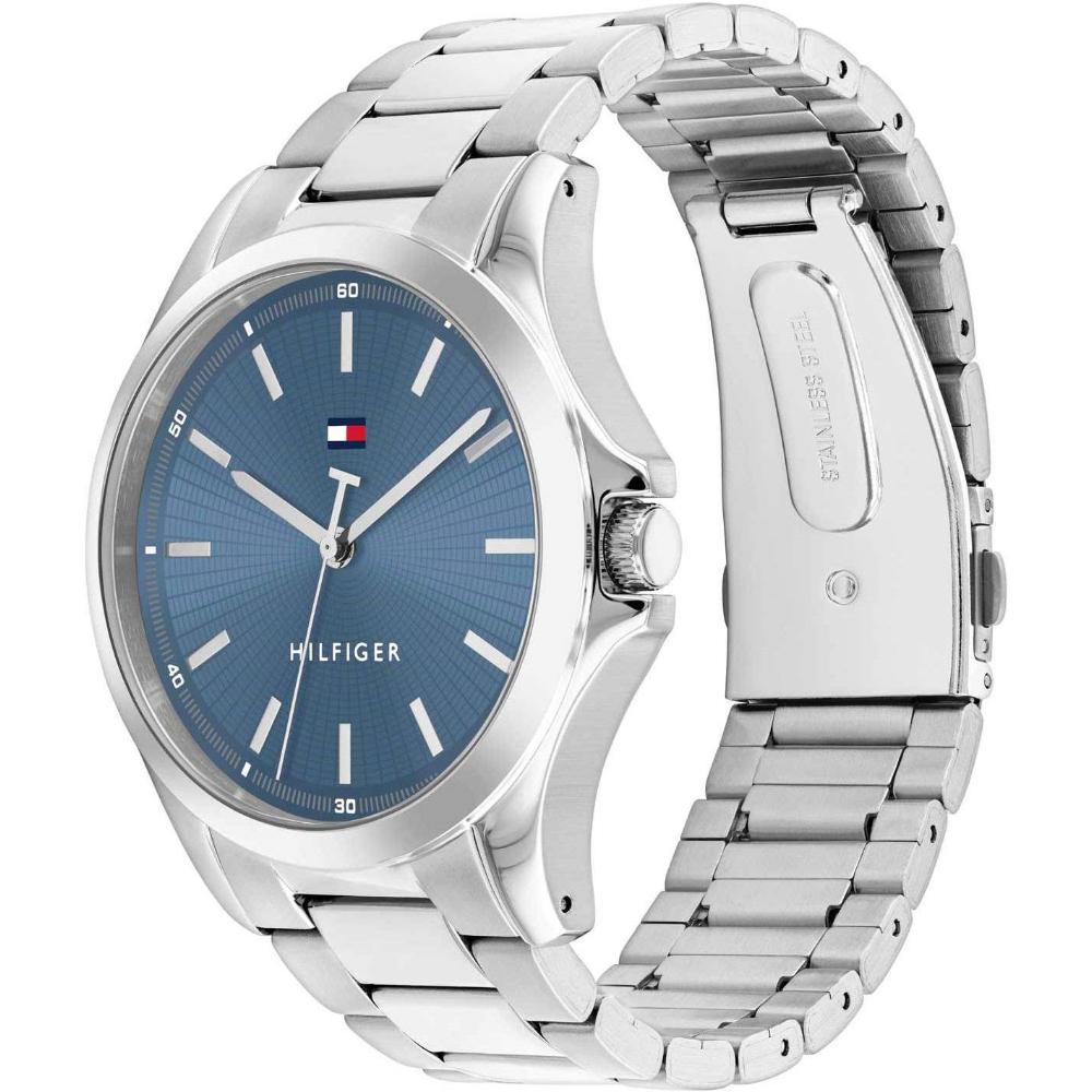 TOMMY HILFIGER Bruce Blue Dial 43mm Silver Stainless Steel Bracelet 1710670