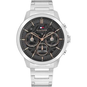 TOMMY HILFIGER Henry Multifunction Gray Dial 44mm Silver Stainless Steel Bracelet 1710683 - 55426