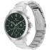 TOMMY HILFIGER Henry Multifunction Green Dial 44mm Silver Stainless Steel Bracelet 1710686 - 1