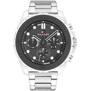 TOMMY HILFIGER Morgan Multifunction Grey Dial 48mm Silver Stainless Steel Bracelet 1710689 - 58815