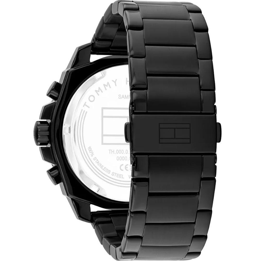 TOMMY HILFIGER Morgan Multifunction Black Dial 48mm Black Stainless Steel Bracelet 1710690