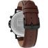 TOMMY HILFIGER Tyson Multifunction Black Dial 44mm Black Stainless Steel Brown Leather Strap 1710704 - 2