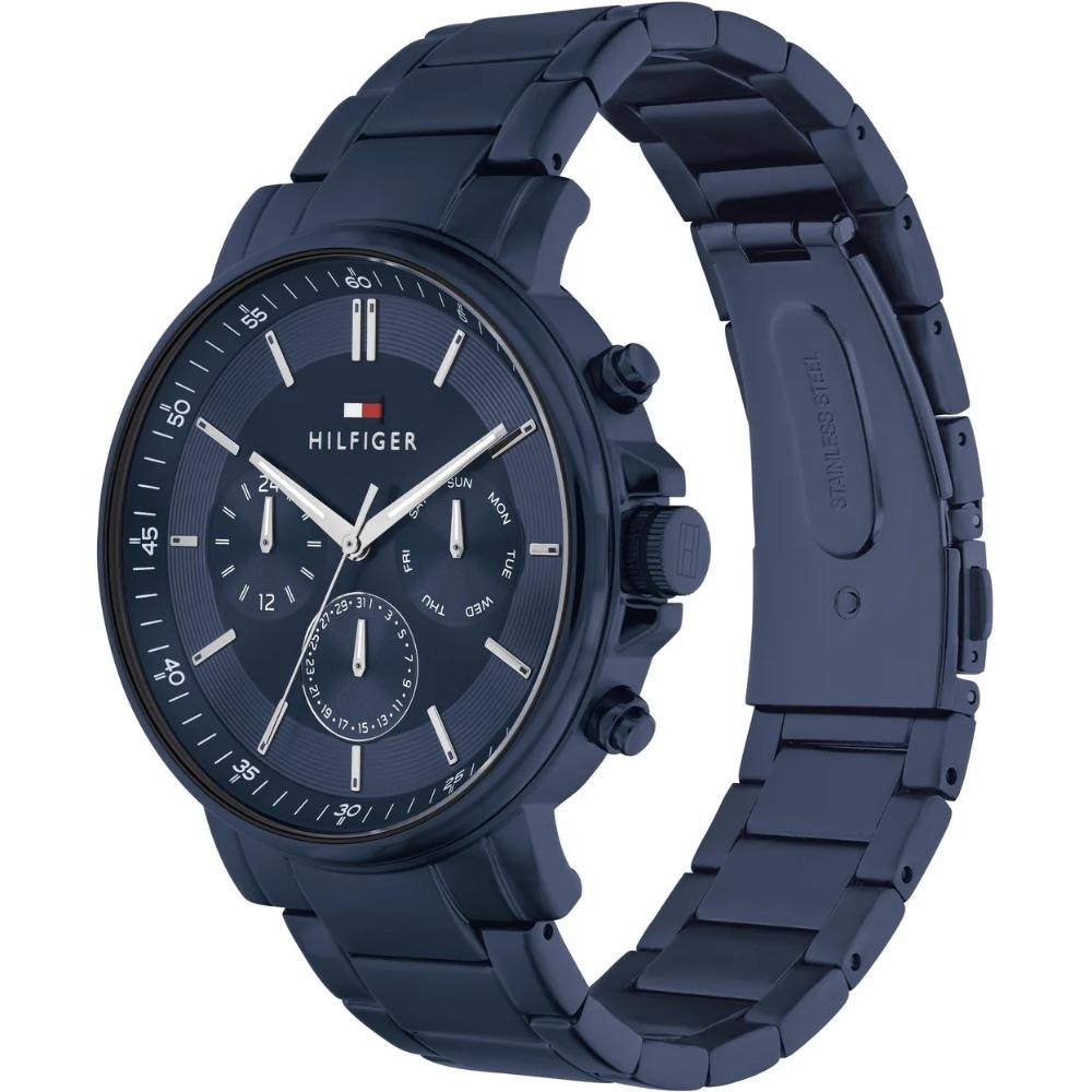 TOMMY HILFIGER Tyson Multifunction Blue Dial 43mm Blue Stainless Steel Bracelet 1710705