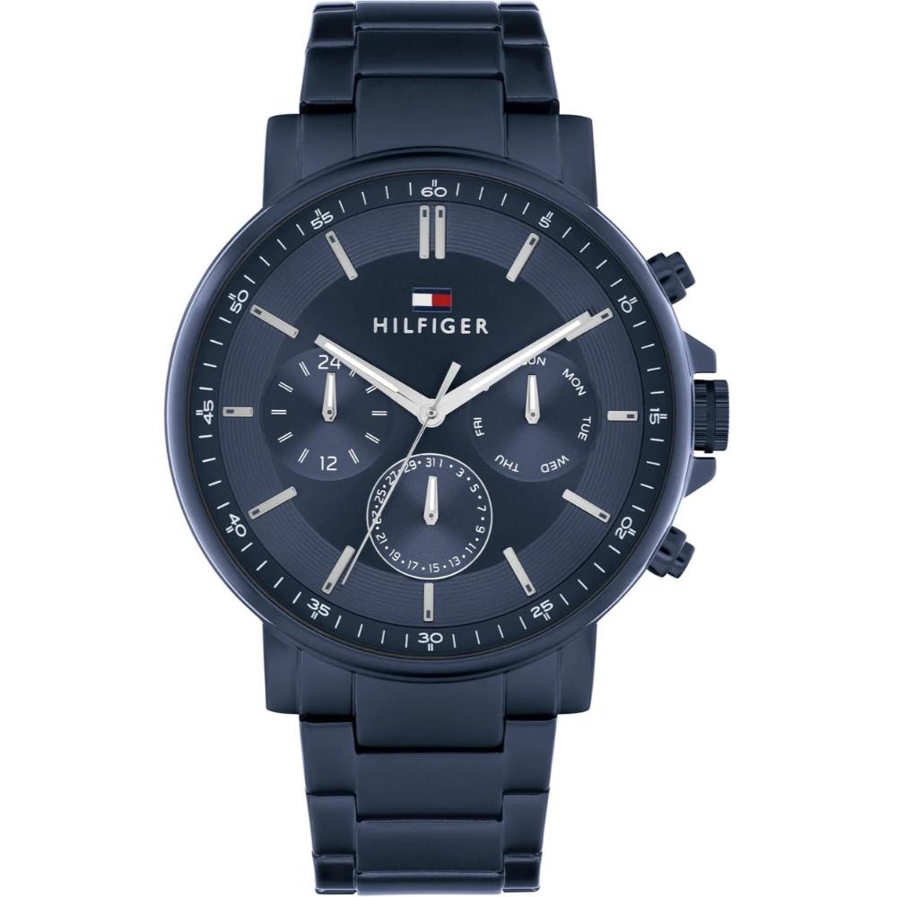 TOMMY HILFIGER Tyson Multifunction Blue Dial 43mm Blue Stainless Steel Bracelet 1710705