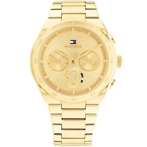 TOMMY HILFIGER Carrie Multifunction Gold Dial 38mm Gold Stainless Steel Bracelet 1782575 - 30490