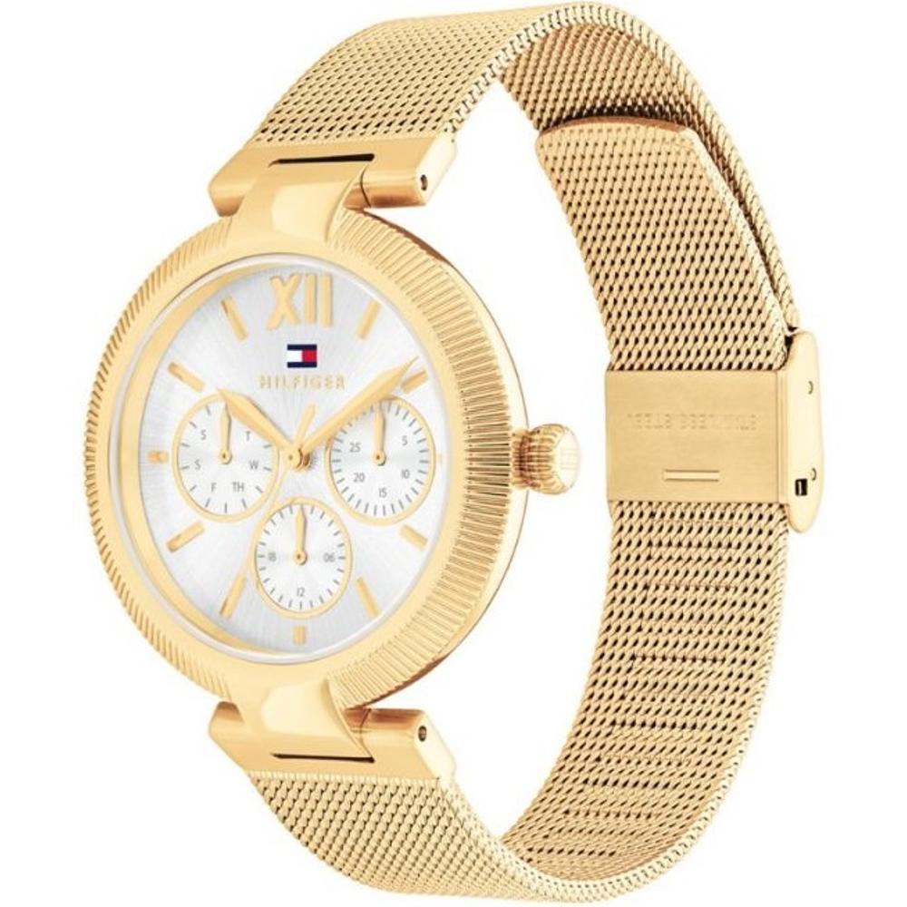 TOMMY HILFIGER Sophia Multifunction Silver Dial 36mm Gold Stainless Steel Milanese Bracelet 1782694