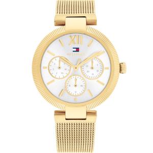 TOMMY HILFIGER Sophia Multifunction Silver Dial 36mm Gold Stainless Steel Milanese Bracelet 1782694 - 45249