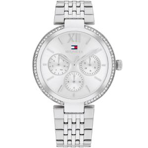 TOMMY HILFIGER Sophia Crystals Multifunction Silver Dial 36mm Silver Stainless Steel Bracelet 1782695 - 45255