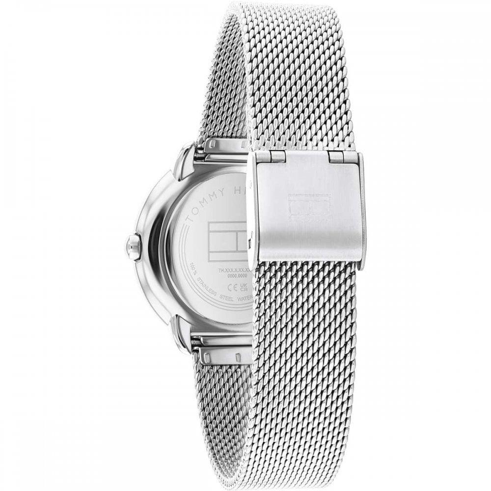 TOMMY HILFIGER Demi Crystals Silver Dial 32mm Silver Stainless Steel Mesh Bracelet 1782698