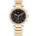 TOMMY HILFIGER Emily Crystals Black Dial 38mm Two Tone Gold Stainless Steel Bracelet 1782702 - 0