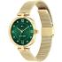 TOMMY HILFIGER Ella Green Dial 34mm Gold Stainless Steel Milanese Bracelet 1782711 - 1