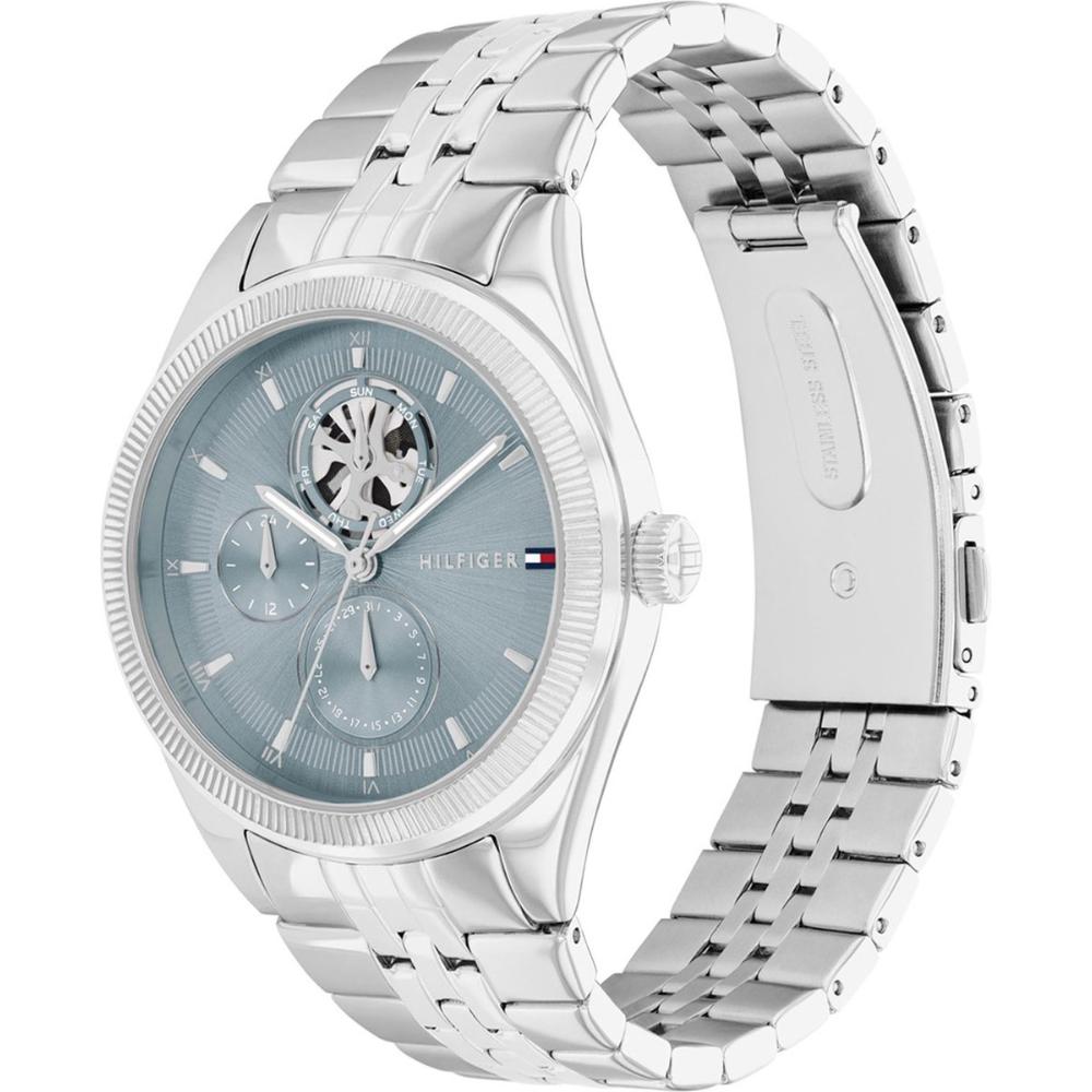 TOMMY HILFIGER Monica Multifunction Light Blue Dial 38mm Silver Stainless Steel Bracelet 1782714