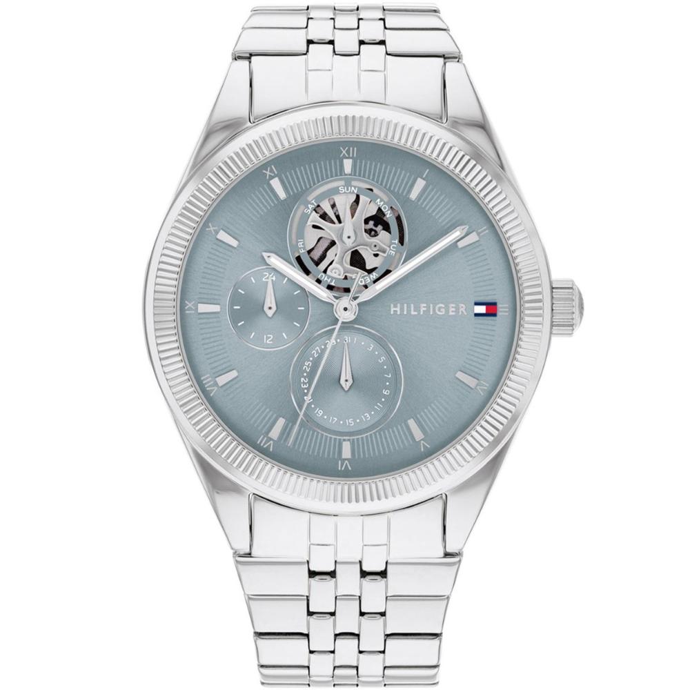 TOMMY HILFIGER Monica Multifunction Light Blue Dial 38mm Silver Stainless Steel Bracelet 1782714