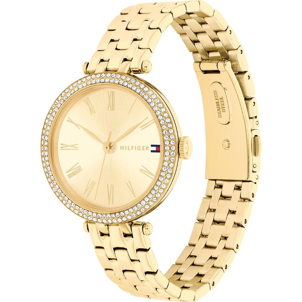 TOMMY HILFIGER Natalie Crystals Gold Dial 34mm Gold Stainless Steel Bracelet 1782718