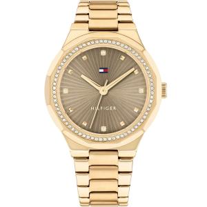 TOMMY HILFIGER Piper Crystals Brown Dial 36mm Gold Stainless Steel Bracelet 1782725 - 42673