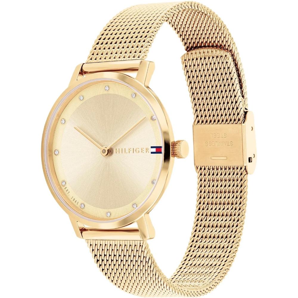 TOMMY HILFIGER Pippa Gold Dial 34mm Gold Stainless Steel Mesh Bracelet 1782728