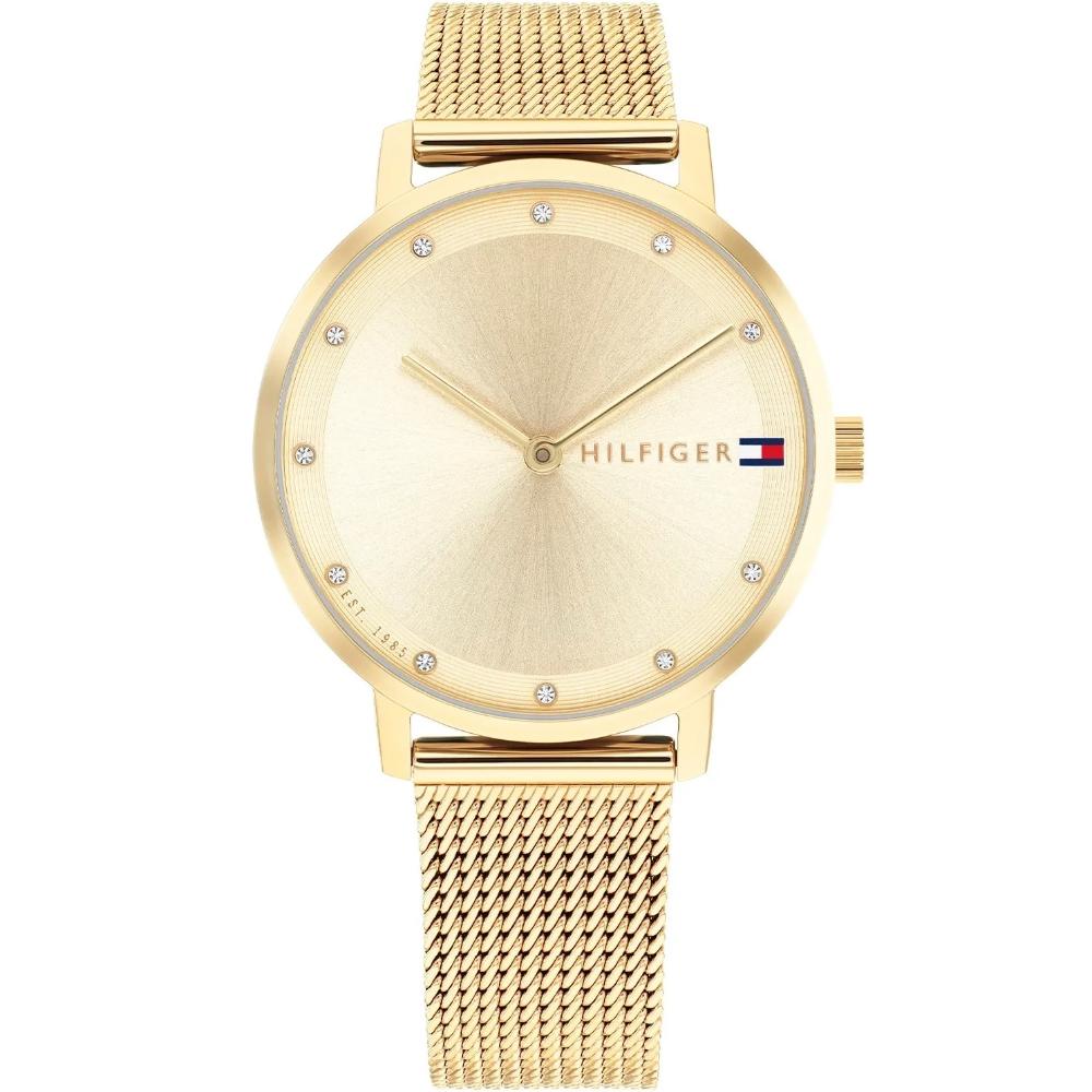 TOMMY HILFIGER Pippa Gold Dial 34mm Gold Stainless Steel Mesh Bracelet 1782728