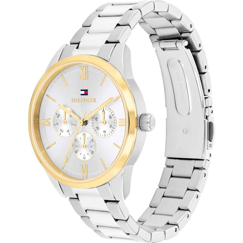 TOMMY HILFIGER Camille Multifunction White Dial 38mm Silver Stainless Steel Bracelet 1782744