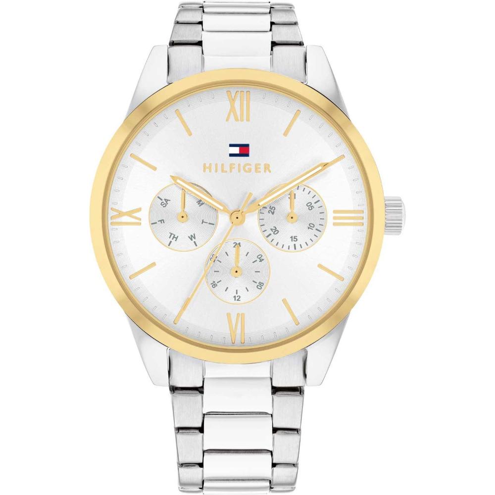 TOMMY HILFIGER Camille Multifunction White Dial 38mm Silver Stainless Steel Bracelet 1782744