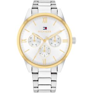 TOMMY HILFIGER Camille Multifunction White Dial 38mm Silver Stainless Steel Bracelet 1782744 - 48019