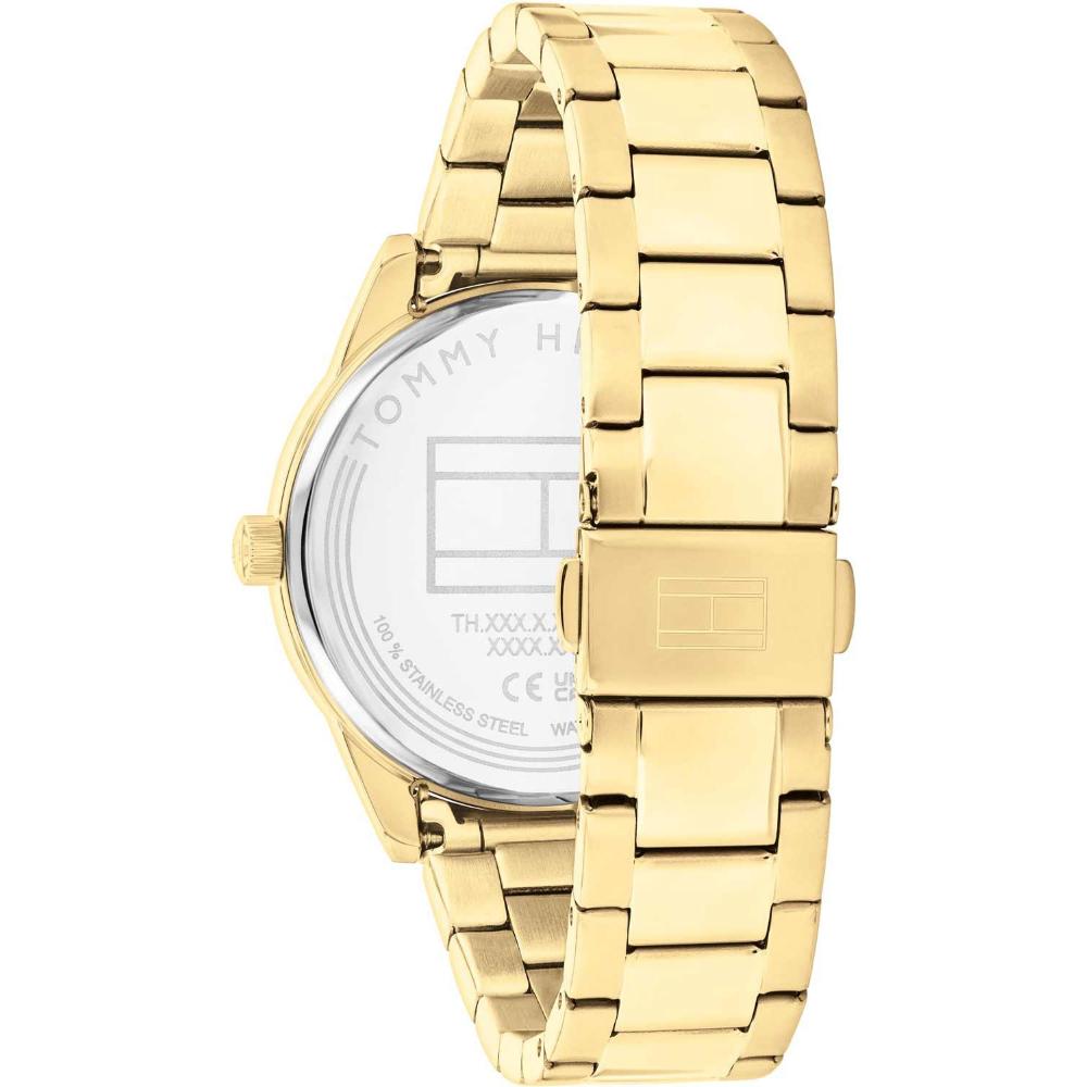 TOMMY HILFIGER Camille Multifunction Green Dial 38mm Gold Stainless Steel Bracelet 1782746