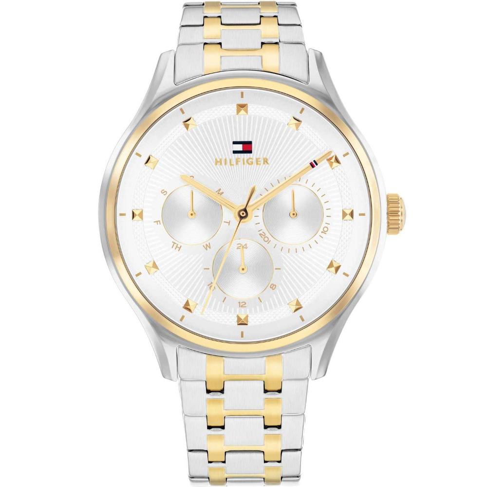 TOMMY HILFIGER Casual Multifunction Silver Dial 38mm Two Tone Gold Stainless Steel Bracelet 1782750