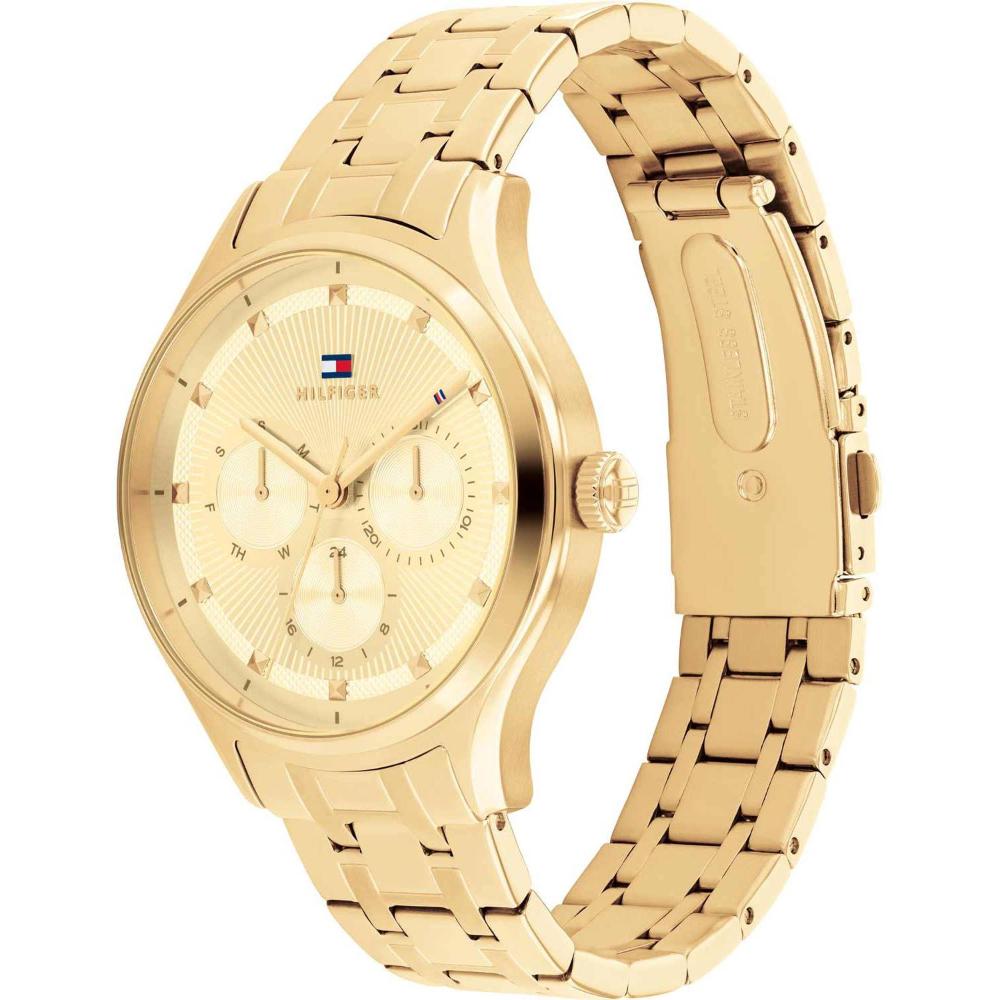 TOMMY HILFIGER Casual Multifunction Gold Dial 38mm Gold Stainless Steel Bracelet 1782751