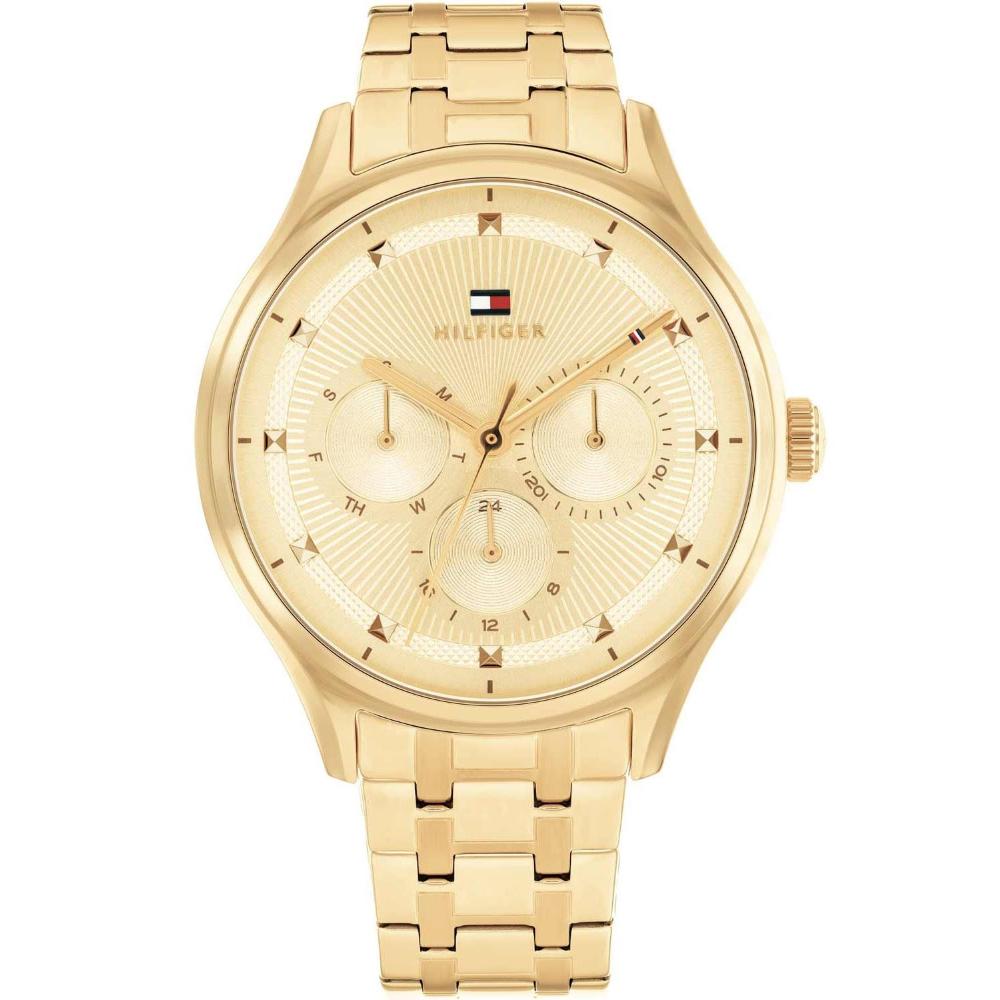 TOMMY HILFIGER Casual Multifunction Gold Dial 38mm Gold Stainless Steel Bracelet 1782751