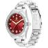 TOMMY HILFIGER TH85 Crystals Red Dial 36mm Silver Stainless Steel Bracelet 1782794 - 1