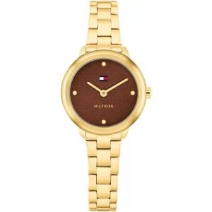 TOMMY HILFIGER Demi Red Dial 26mm Gold Stainless Steel Bracelet 1782815 - 62413