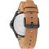 TOMMY HILFIGER Maverick Three Hands 44mm Black Stainless Steel Brown Leather Strap 1791906 - 2