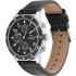 TOMMY HILFIGER Jimmy Multifunction 44mm Silver Stainless Steel Black Leather Strap 1791947 - 1