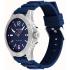 TOMMY HILFIGER Ryan 46mm Silver Stainless Steel Blue Rubber Strap 1791991 - 1