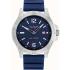 TOMMY HILFIGER Ryan 46mm Silver Stainless Steel Blue Rubber Strap 1791991 - 0