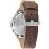 TOMMY HILFIGER Axel Multifunction 44mm Silver Stainless Steel Brown Leather Strap 1792003 - 2