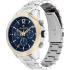 TOMMY HILFIGER Lars Multifunction Blue Dial 46mm Silver Stainless Steel Bracelet 1792059 - 1