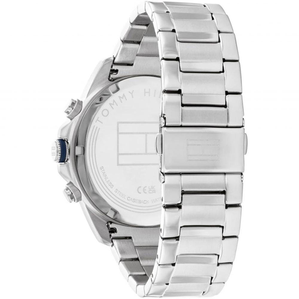 TOMMY HILFIGER Lars Multifunction Blue Dial 46mm Silver Stainless Steel Bracelet 1792059