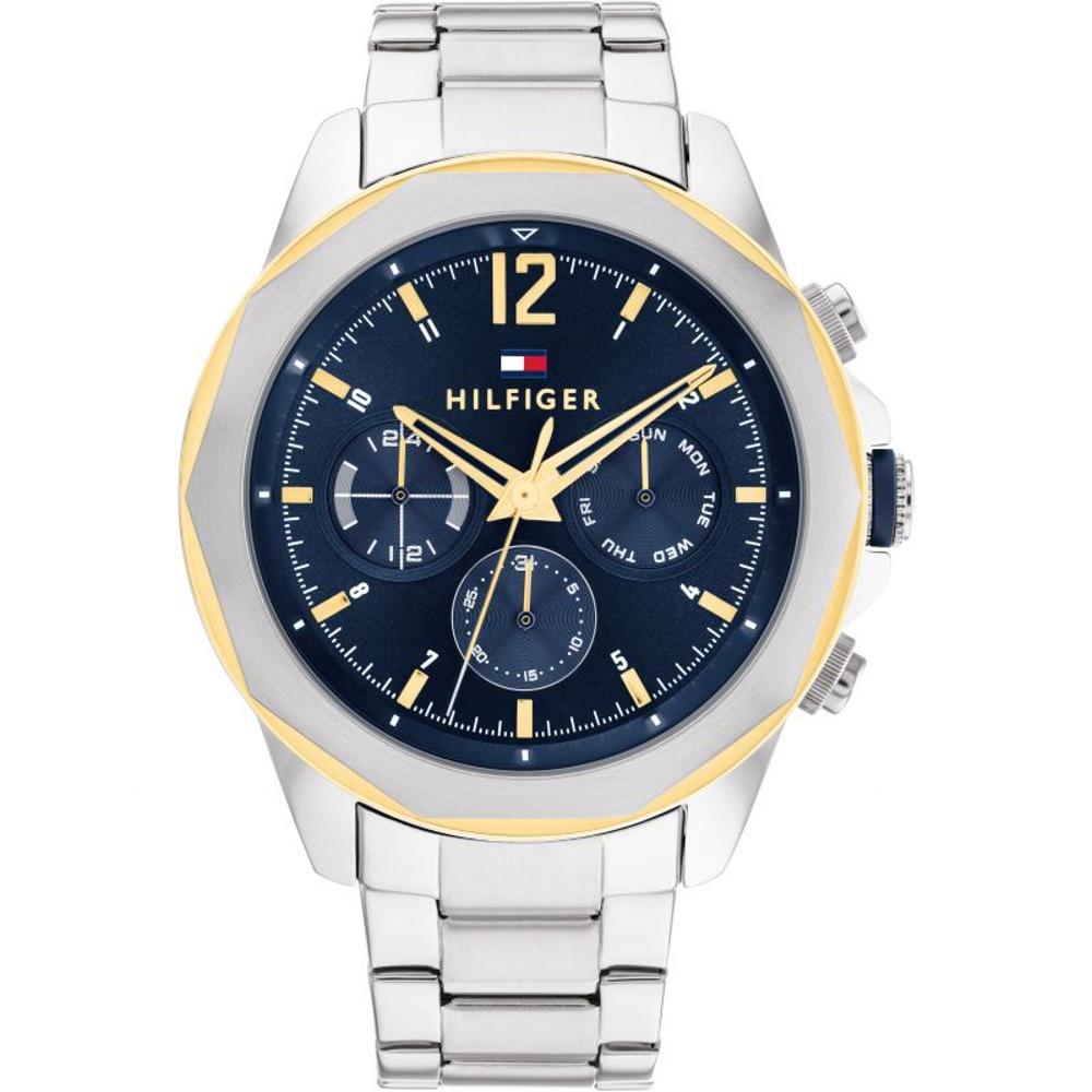 TOMMY HILFIGER Lars Multifunction Blue Dial 46mm Silver Stainless Steel Bracelet 1792059