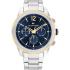 TOMMY HILFIGER Lars Multifunction Blue Dial 46mm Silver Stainless Steel Bracelet 1792059 - 0