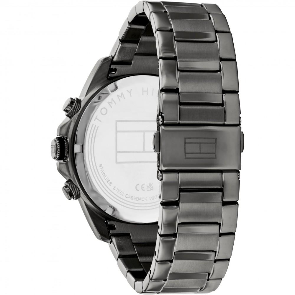 TOMMY HILFIGER Lars Multifunction Gray Dial 46mm Black Stainless Steel Bracelet 1792061