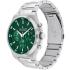 TOMMY HILFIGER Dexter Multifunction Green Dial 46mm Silver Stainless Steel Bracelet 1792088 - 1