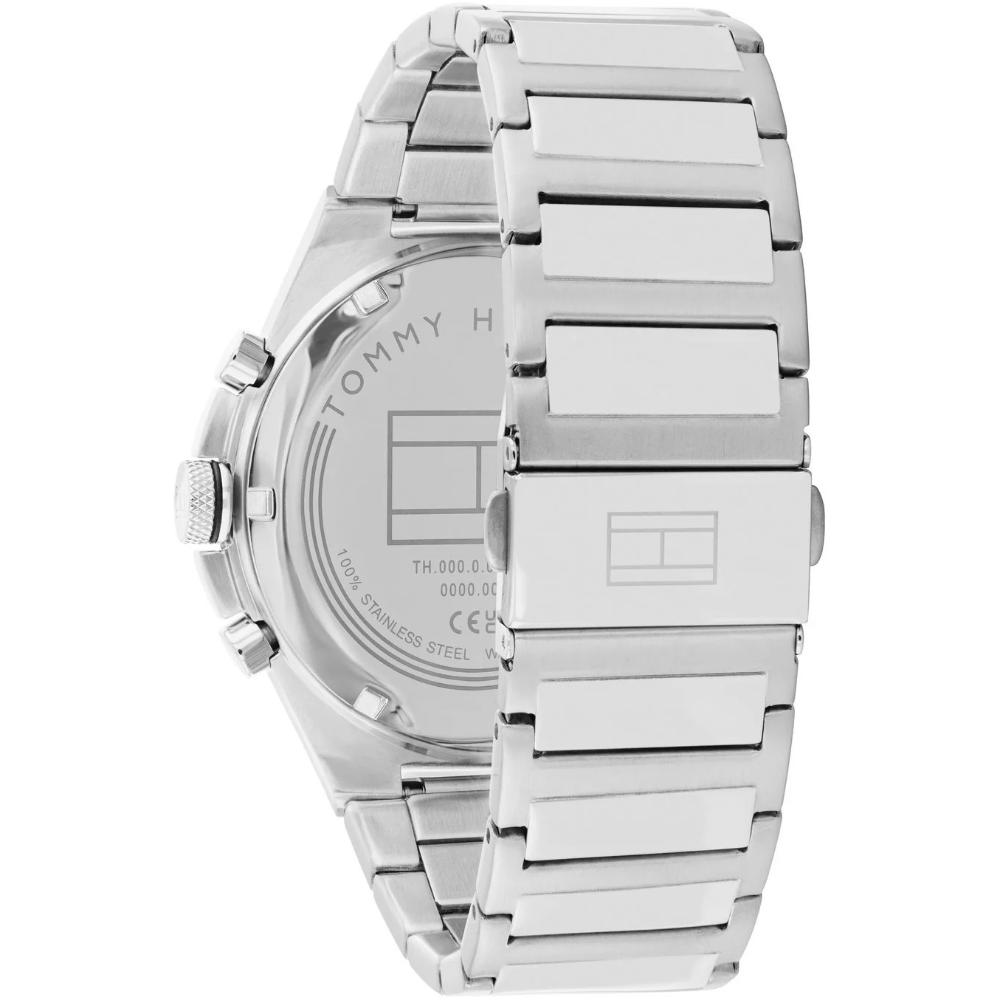 TOMMY HILFIGER Dexter Multifunction Green Dial 46mm Silver Stainless Steel Bracelet 1792088