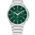 TOMMY HILFIGER Dexter Multifunction Green Dial 46mm Silver Stainless Steel Bracelet 1792088 - 0