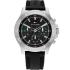 TOMMY HILFIGER Bryan Multifunction Black Dial 46mm Silver Stainless Steel Black Rubber Strap 1792111 - 0